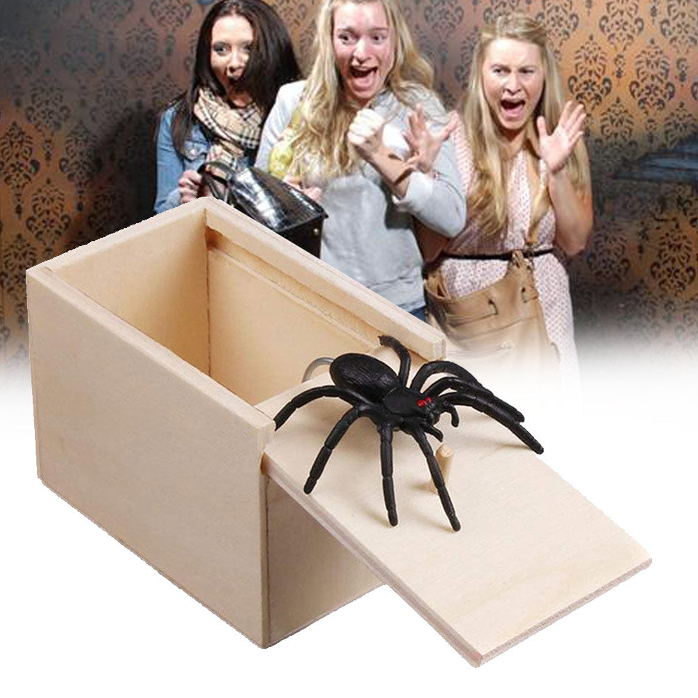 Spider Wooden Scare Box