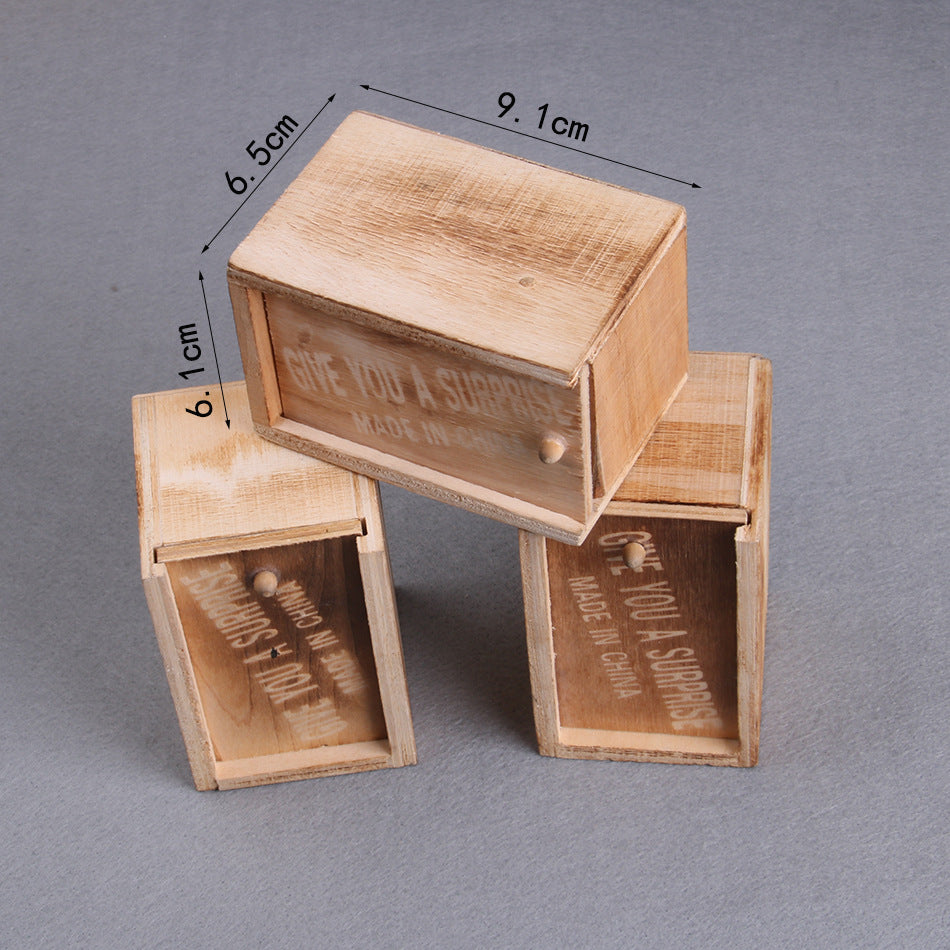 Spider Wooden Scare Box